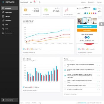 Light Bootstrap Admin dashboard