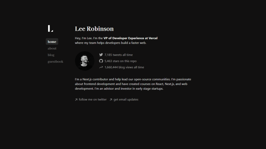 Portfolio of Lee Robinson