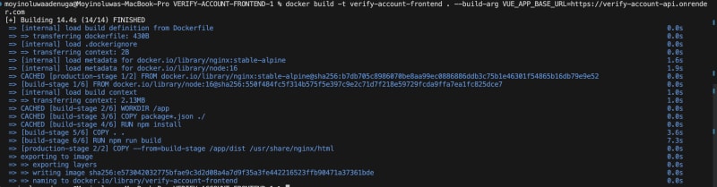 Building Docker image