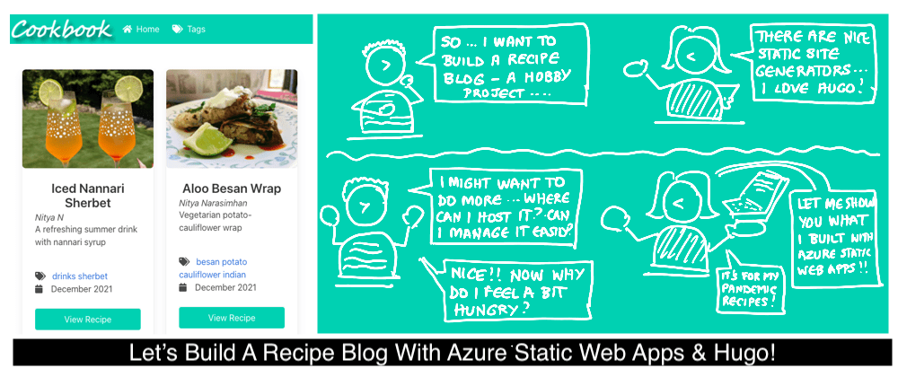 Cover image for Let's Build A Recipe Blog with Azure Static Web Apps & Hugo