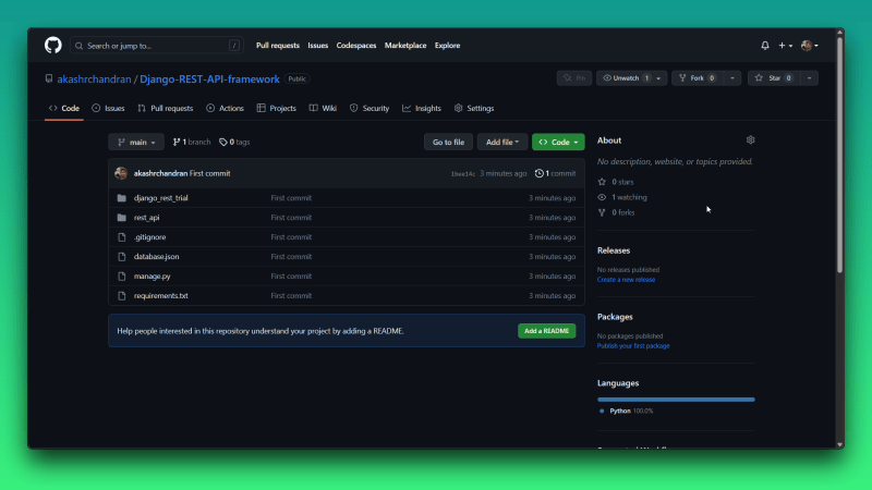 Image showing my github repo