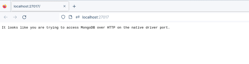 Output from MongoDB when accessing via HTTP