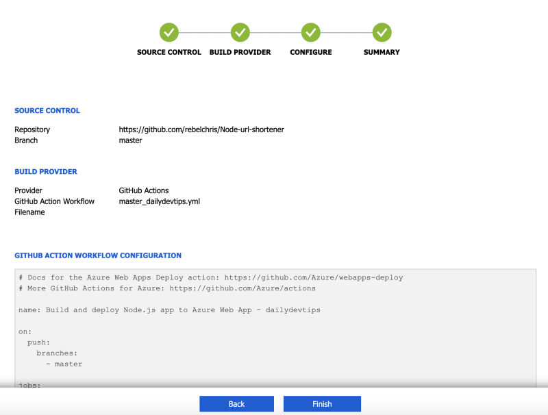 Azure GitHub Actions