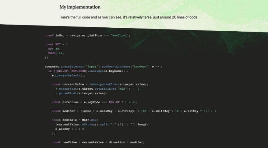 Supercharging <input type=number>