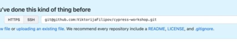 Click on “code” on your GitHub Repository and copy SSH value. That is your remote origin