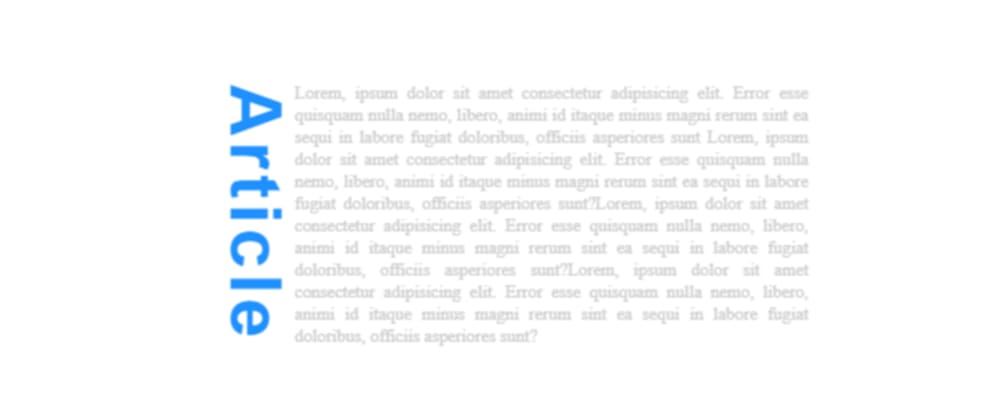 Cover image for CSS Tricks - Vertical text with CSS writing-mode