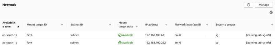 Creating AWS EFS File System via console, image 4