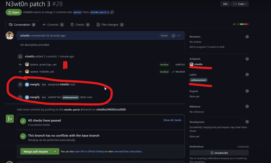 GitHub Labels and Assign
