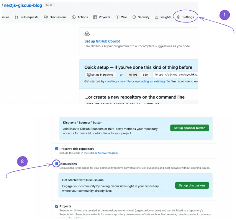 Enable GitHub Discussions