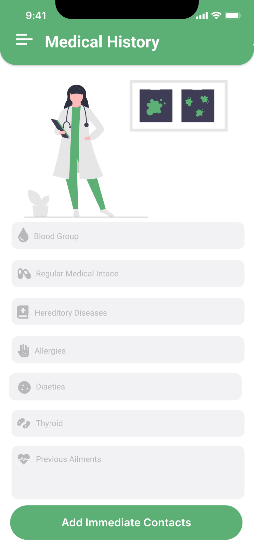 Prototype medical history