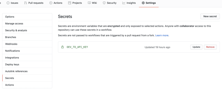 GitHub Secrets