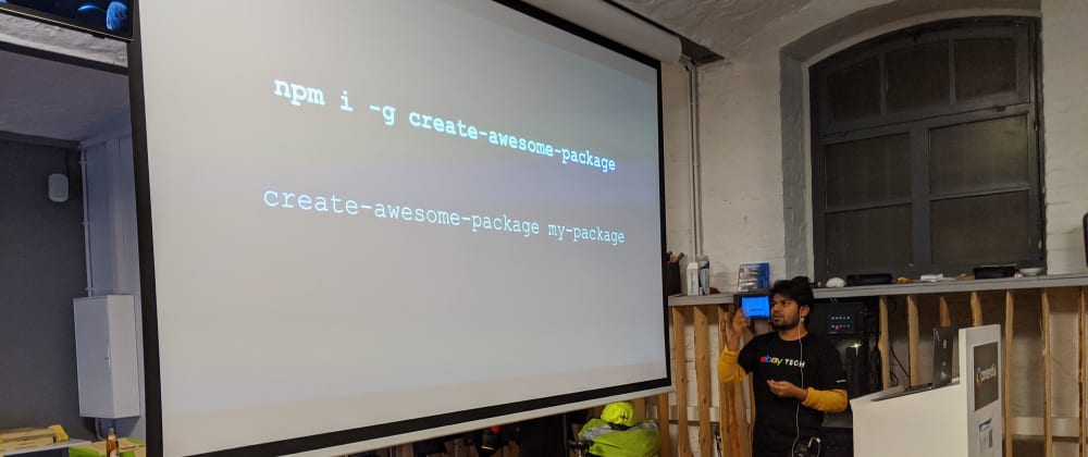 Cover image for I talked π£π about "create-awesome-package" at NodeJS Berlin(Germany π©πͺ)