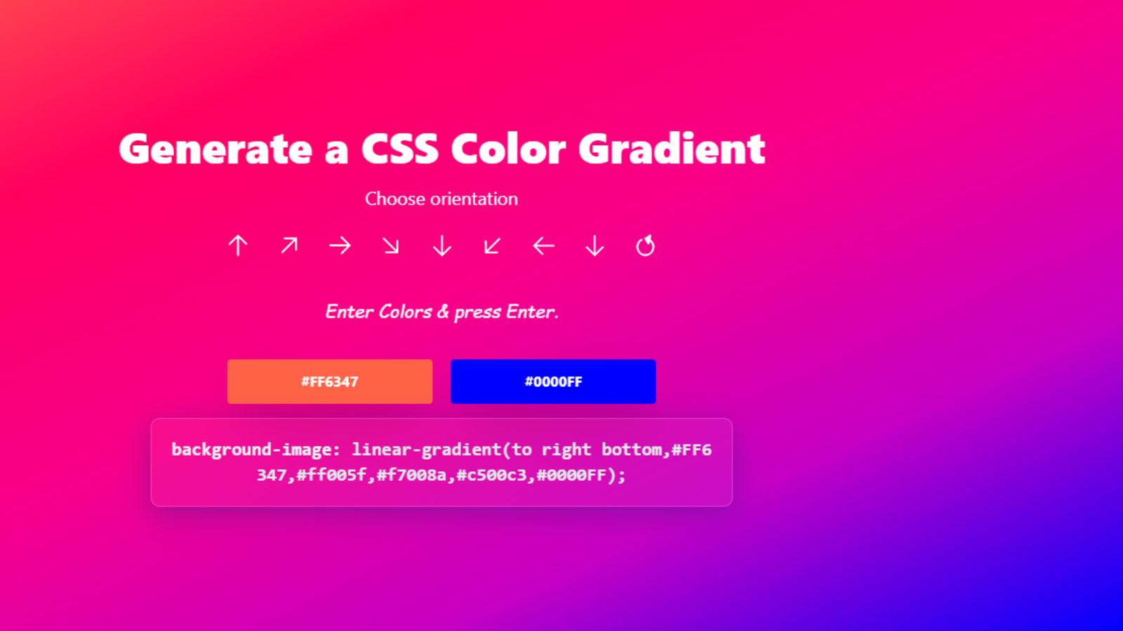 Dynamic Gradient Generator cho phép bạn tạo ra các hiệu ứng chuyển đổi màu sắc động cực kỳ đẹp mắt, làm cho trang web của bạn cảm giác sống động hơn. Hãy xem hình ảnh liên quan để khám phá các chi tiết thú vị.