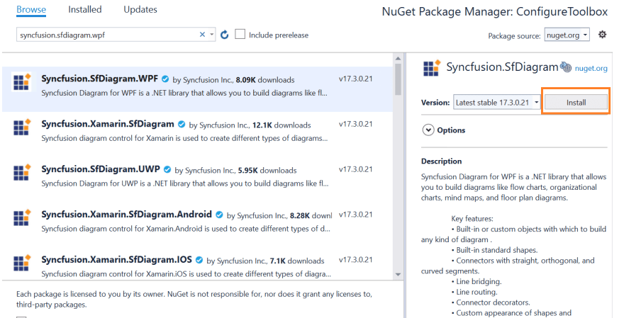 visual studio community 2017 mac nuget package manager