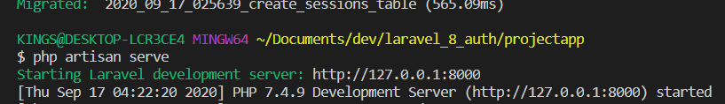 Running our app