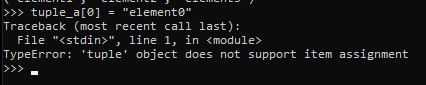 Tuple type error