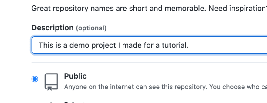 optional description