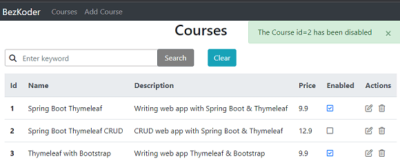 Bootstrap spring shop boot