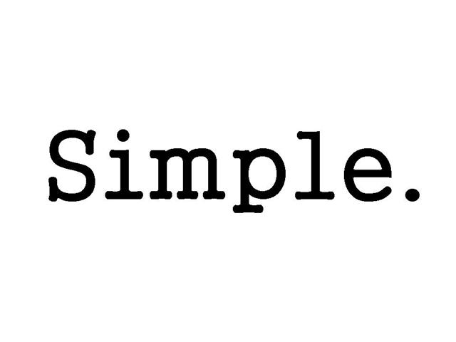keep it simple examples