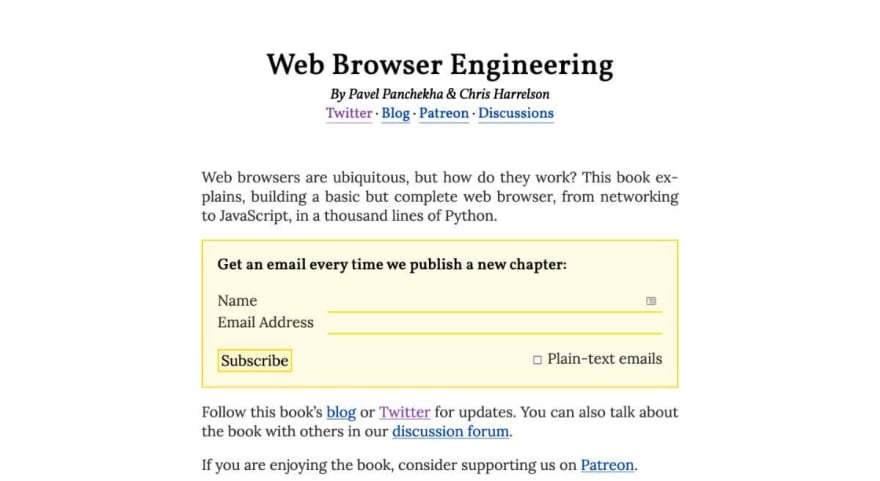 Web Browser Engineering