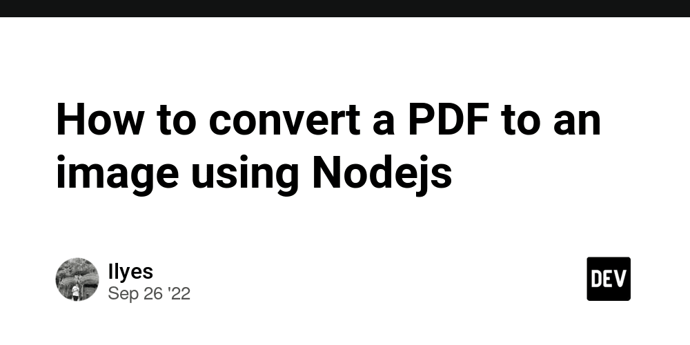 Convert PDF to JPEG, PNG, or GIF Images in Node.js