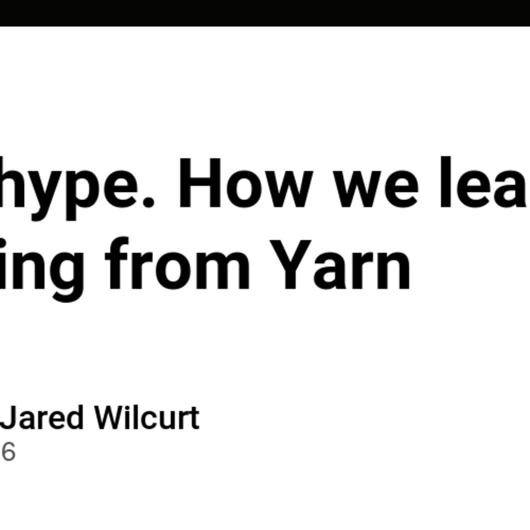 YARN, What the fuck is he thinking?