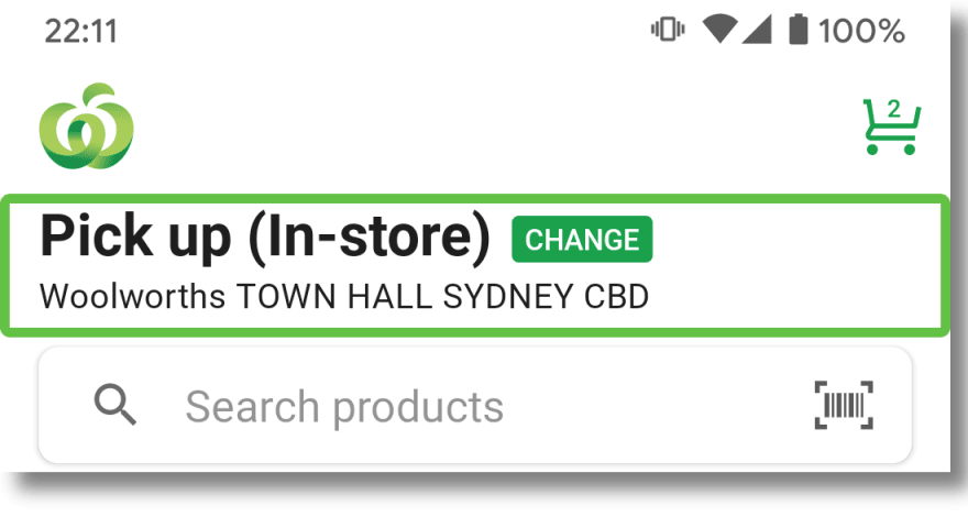 Partial screenshot with highlight