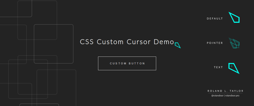 Custom cursors: now, for each widget and without coding