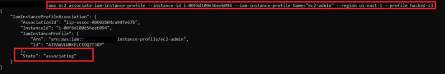 ec2 associate-iam-instance
