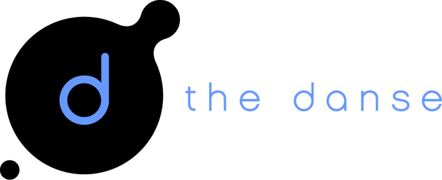 the danse logo with lower case d with splashes on it