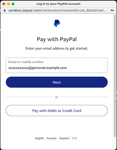 PayPal,Sign-In,Popup