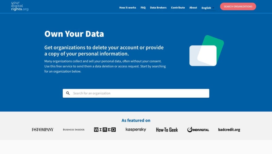 Own Your Data