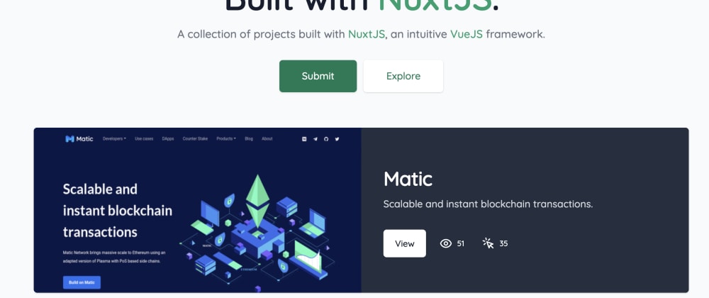 A collection of projects made with nuxtjs