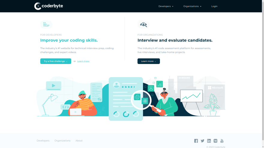 [Coderbyte](https://coderbyte.com/)