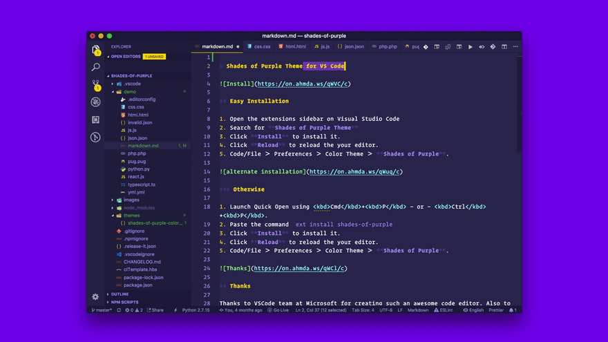 ๐จ Celebrating 1 Million+ Developer Users of My VSCode Shades of Purple Theme