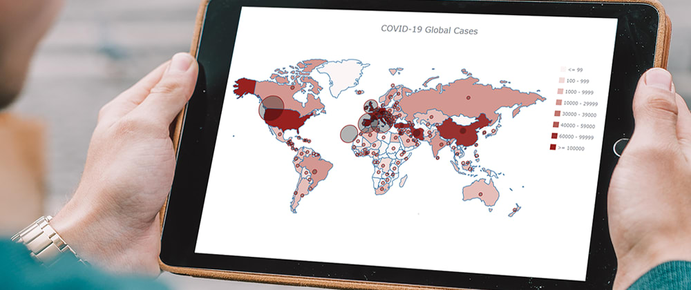Cover image for Creating a Choropleth Map Data Visualization Using JavaScript, on COVID-19 Statistics