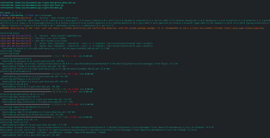 workflow running