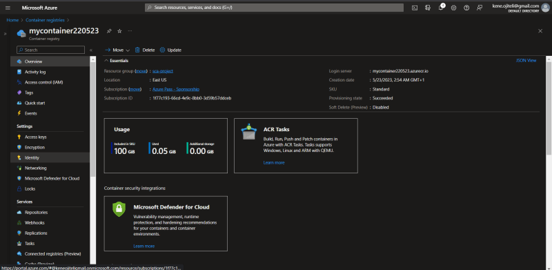 ACR dashboard