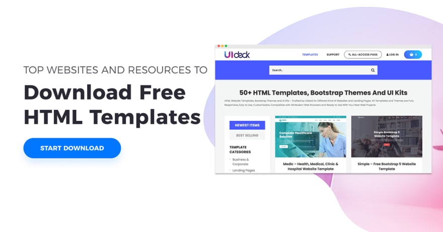 Can you download HTML templates for free?