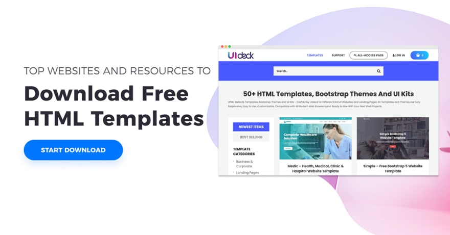 Download Download Free HTML Templates - DEV