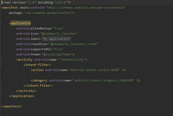 Android manifest
