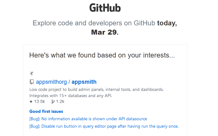 GitHub Explore Newsletter screenshot