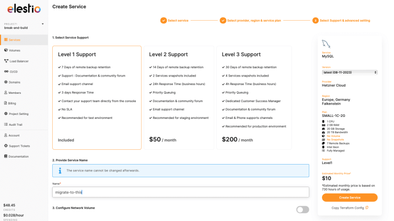 Migrate MySQL Database to Elestio