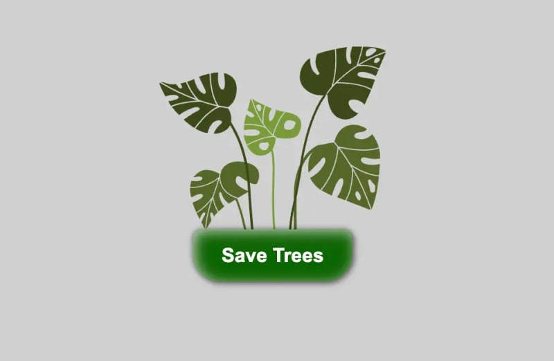 Save tree, css button