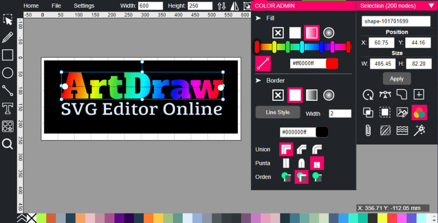 ArtDraw SVG Online Editor - Graphic Design Software