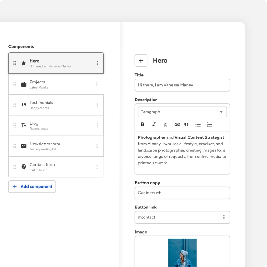 CloudCannon UI