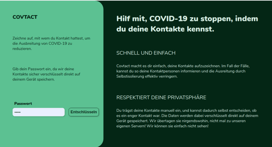 The home screen translated to German.
