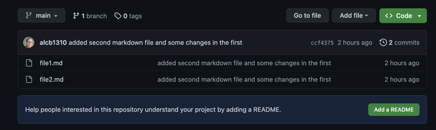 Files on GitHub