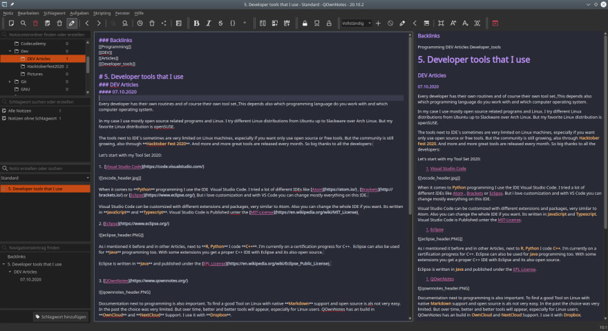 qownnotes java