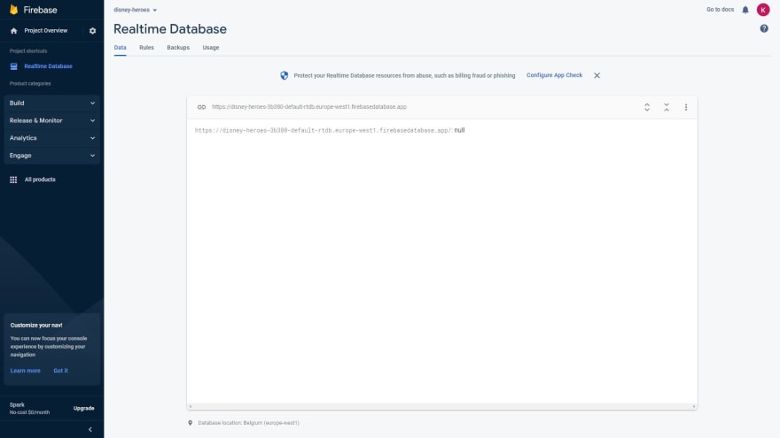 firebase project registration instruction